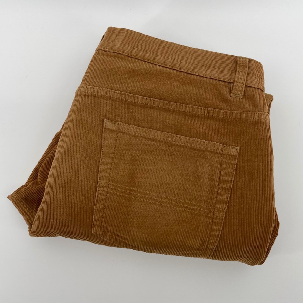 Brooks Brothers Red Fleece Men's Corduroy Pants Brown 34x32 Stretch Five Pocket